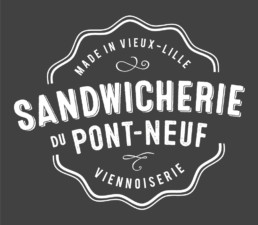 Logo vintage Sandwicherie du Pont Neuf - Lille 59