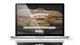 Site Sandwicherie du Pont Neuf OnePage avec accès administrateur