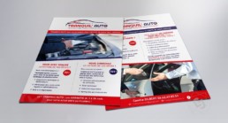 Flyer A5 recto verso Tranquil'Auto