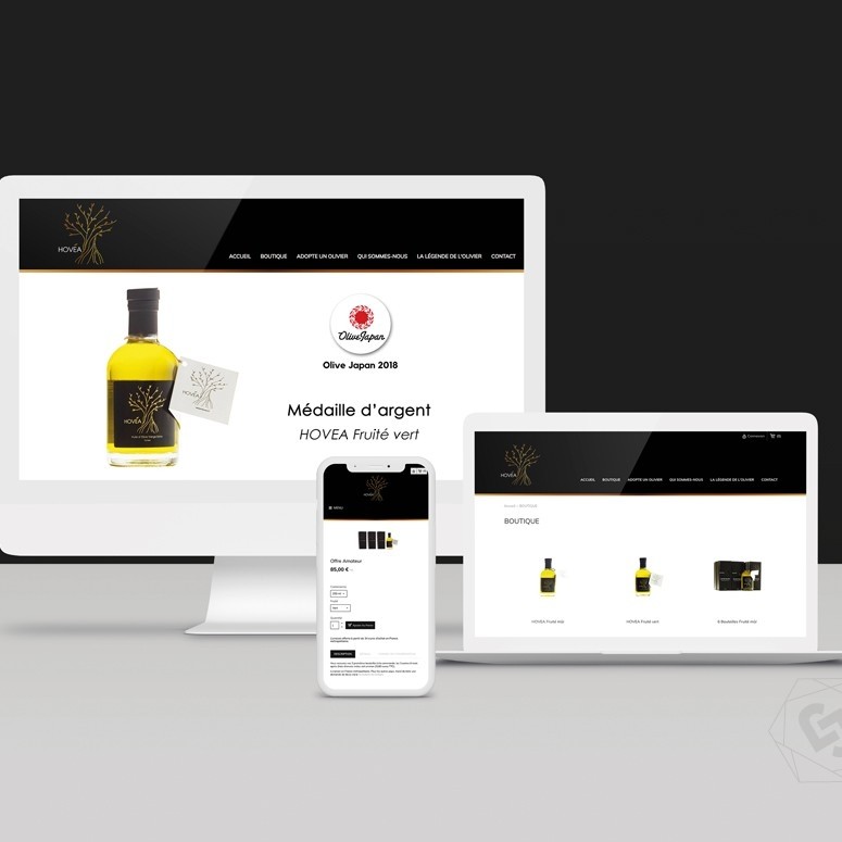 Site responsive e commerce Hovea