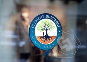 Autocollant vitrine graphiste Lille